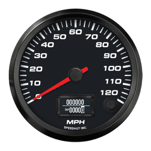 Picture of 3-3/8" EV CAN-Bus Speedometer | 120 MPH | Orion / Thunderstruck / Zero EV