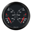 Picture of 3-3/8" EV CAN-Bus Dual Gauge | Motor Temp 0-80C + Battery Level 0-100% with Warnings | Orion / Thunderstruck / Zero EV