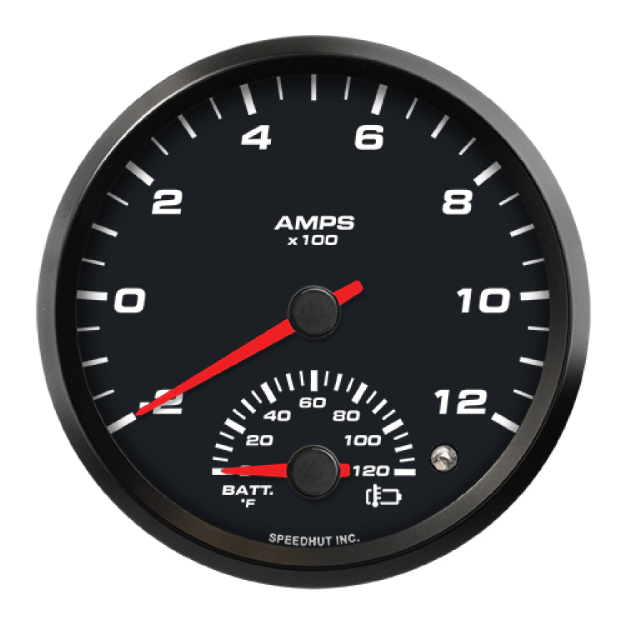 Picture of 4" EV CAN-Bus Dual Gauge | Amp -200 to 1200A + Battery Temp 0-120F with Warning | Orion / Thunderstruck / Zero EV