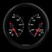 Picture of 4" EV CAN-Bus Dual Gauge | Motor Temp 0-80C + Battery Level 0-100% with Warnings | Orion / Thunderstruck / Zero EV