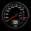 Picture of 4" EV CAN-Bus Dual Speedometer + Battery Level Gauge | 160 MPH with Warning | Orion / Thunderstruck / Zero EV