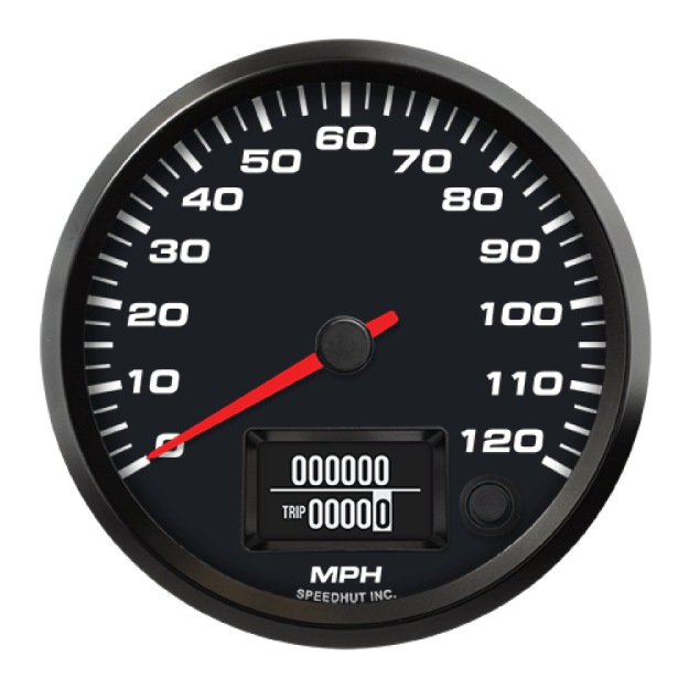 Picture of 4" EV CAN-Bus Speedometer | 120 MPH | Orion / Thunderstruck / Zero EV