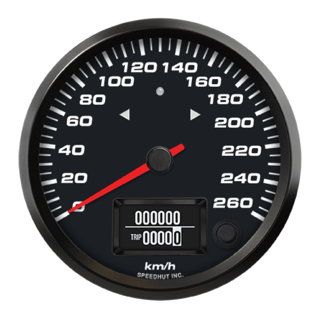 Picture of 4" EV CAN-Bus Speedometer + TS/HB  | 260 km/h | Orion / Thunderstruck