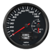 Picture of 4-1/2" EV CAN-Bus Dual Speedometer + Battery Level Gauge | 120 MPH with Warning | Orion / Thunderstruck / Zero EV