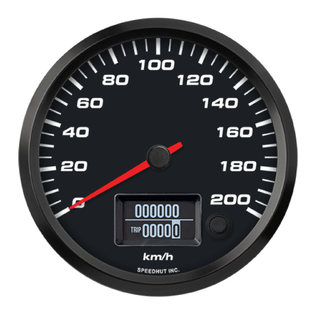 Picture of 4-1/2" EV CAN-Bus Speedometer | 200 km/h | Orion / Thunderstruck / Zero EV