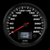 Picture of 4-1/2" EV CAN-Bus Speedometer | 260 km/h | Orion / Thunderstruck / Zero EV