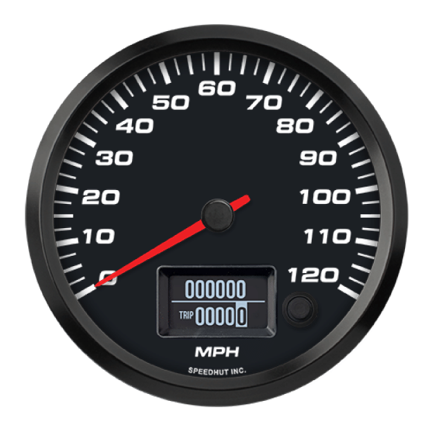Picture of 4-1/2" EV CAN-Bus Speedometer | 120 MPH | Orion / Thunderstruck / Zero EV