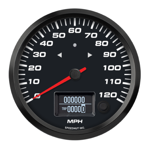 Picture of 4-1/2" EV CAN-Bus Speedometer + TS/HB | 120 MPH | Orion / Thunderstruck