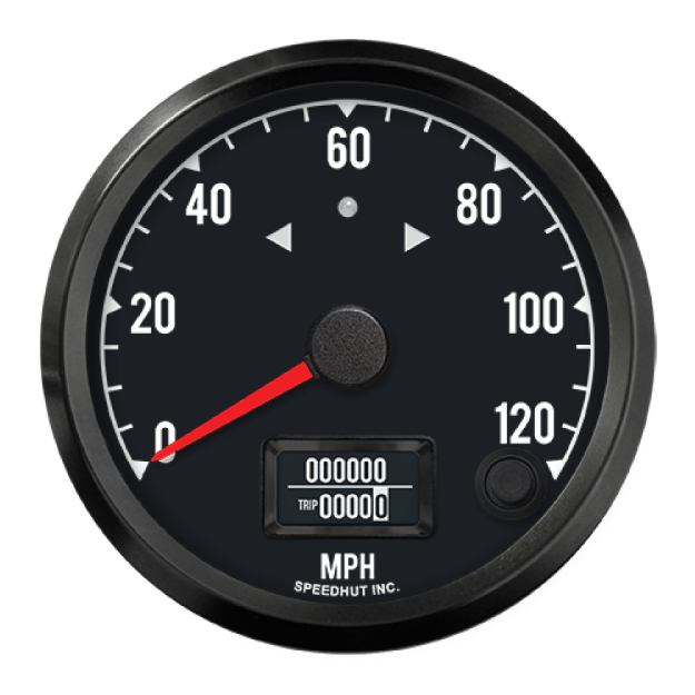 Picture of 3-3/8" Haltech CAN-Bus Speedometer + TS/HB | 120 MPH
