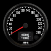 Picture of 4" Haltech CAN-Bus Speedometer | 260 km/h
