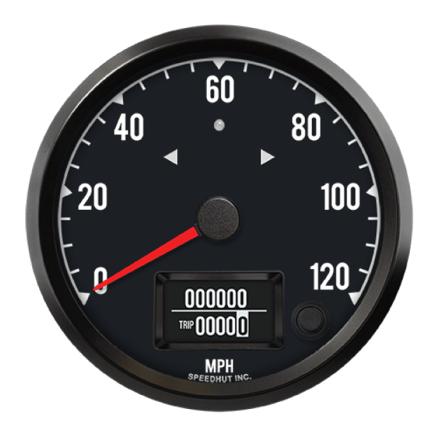 Picture of 4" Haltech CAN-Bus Speedometer + TS/HB | 120 MPH