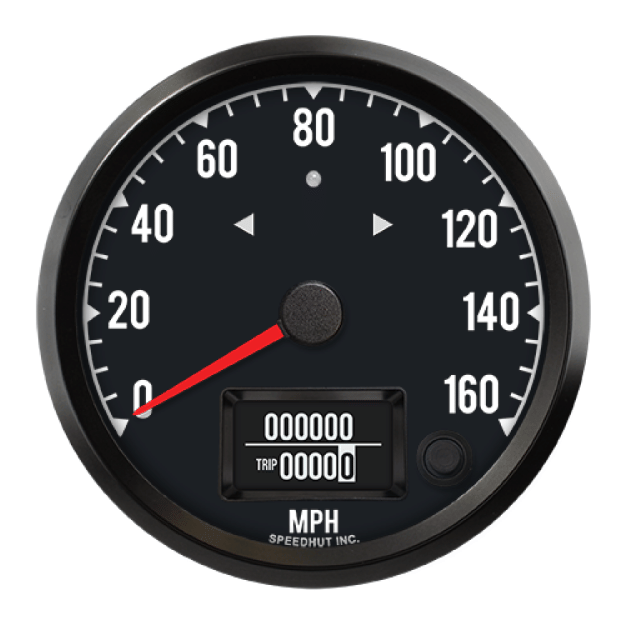 Picture of 4" Haltech CAN-Bus Speedometer + TS/HB | 160 MPH