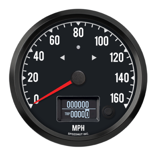 Picture of 4-1/2" Haltech CAN-Bus Speedometer + TS/HB | 160 MPH