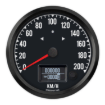 Picture of 4-1/2" Haltech CAN-Bus Speedometer + TS/HB | 200 km/h