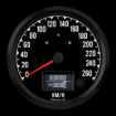 Picture of 4-1/2" Haltech CAN-Bus Speedometer + TS/HB | 260 km/h