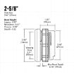 Picture of 2-5/8" A/F WB | For PLX | Classic Design