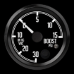 Picture of 2-5/8" Boost/Vacuum Gauge | -30 inHg to 15 PSI with Warning | Datsun Z