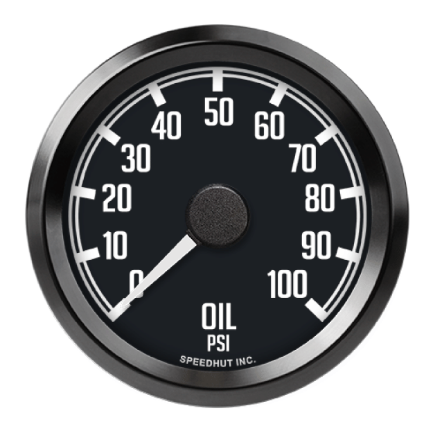 Picture of 2-5/8" Classic Oil Pressure Gauge | 100 PSI | Datsun Z