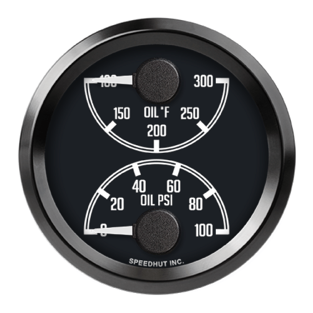 Picture of 2-5/8" Dual Gauge | Oil Temp & Oil Pressure | Top/Bottom | Datsun Z