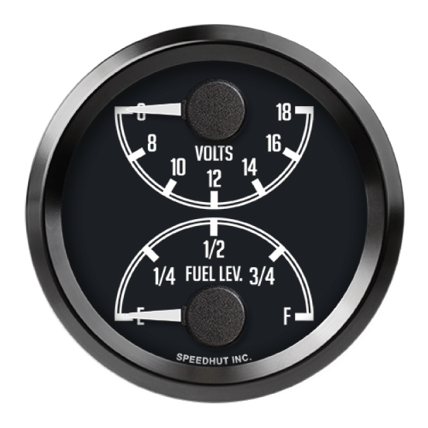 Picture of 2-5/8" Dual Gauge | Volts & Fuel Level | Top/Bottom | Datsun Z