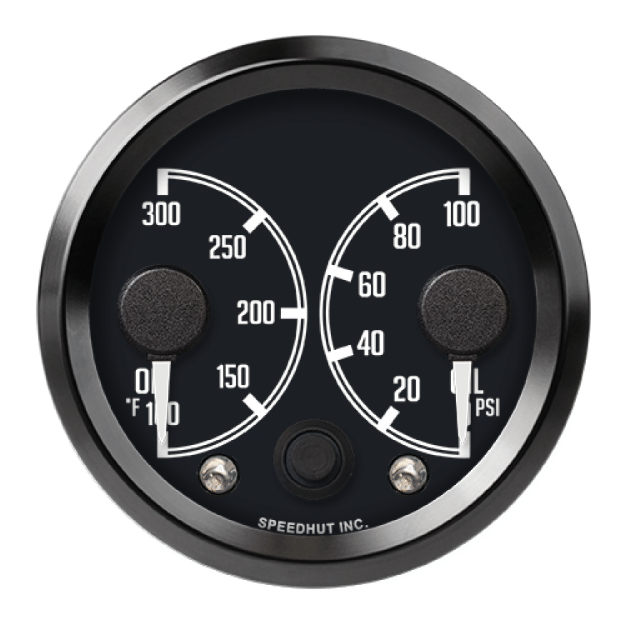 Picture of 2-5/8" Dual Gauge | Oil Temp + Oil Pressure | Datsun Z