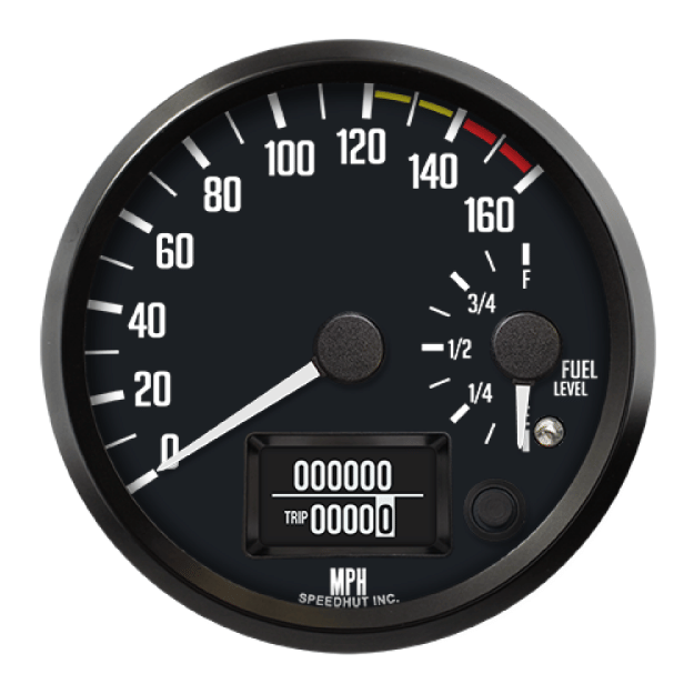 Picture of 4" Dual GPS Speedometer + Fuel Level | 160 MPH / E-F | Datsun Z