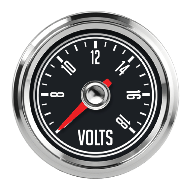 Picture of 2-1/16" Volt Gauge | 6-18V | Jeep CJ Design