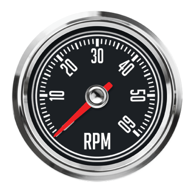 Picture of 2-5/8" Tachometer | 6K RPM | Jeep CJ Design