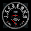 Picture of 5-1/2" Jeep CJ Gauge Set | 140 km/h GPS Speedometer + 6K RPM Tachometer