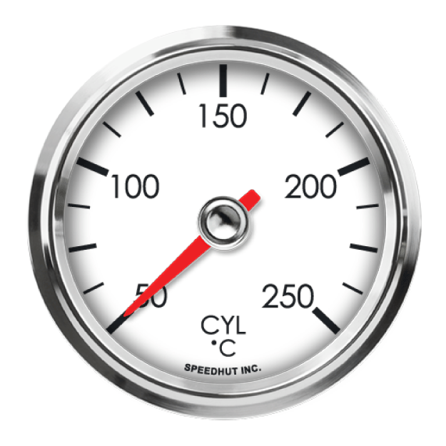 Picture of 2-5/8" Cylinder Head Temperature Gauge | 50-250°C | Classic Design