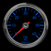 Picture of 2-5/8" Oil Pressure Gauge | 0–60 PSI with Transducer | Classic