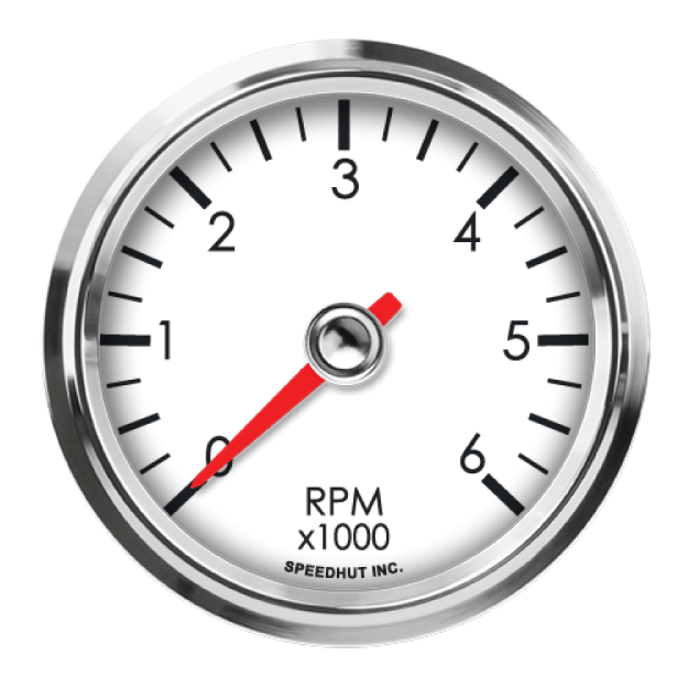 Picture of 2-5/8" Classic Tachometer | 6K RPM for 1–12 Cylinder Engines