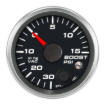 Picture of 2-1/16" Boost/Vac Gauge | 30 inHg to 15 PSI | Warning Light