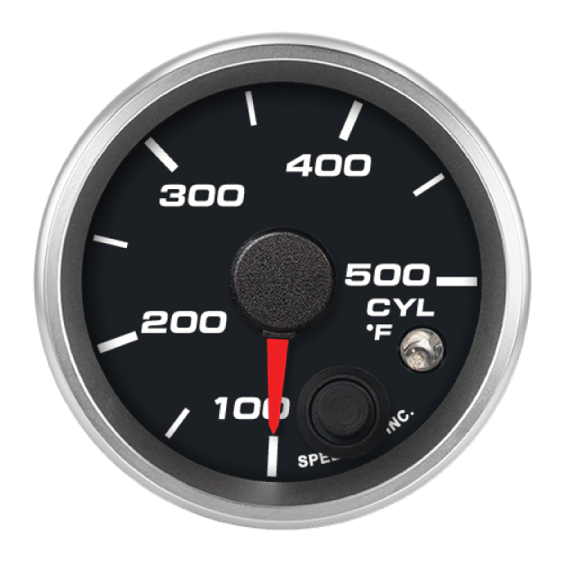 Picture of 2-1/16" Cylinder Head Temperature Gauge | 100-500°F | Warning Light