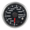 Picture of 2-1/16" Nitrous Pressure Gauge | 0-2000 PSI | Warning Light
