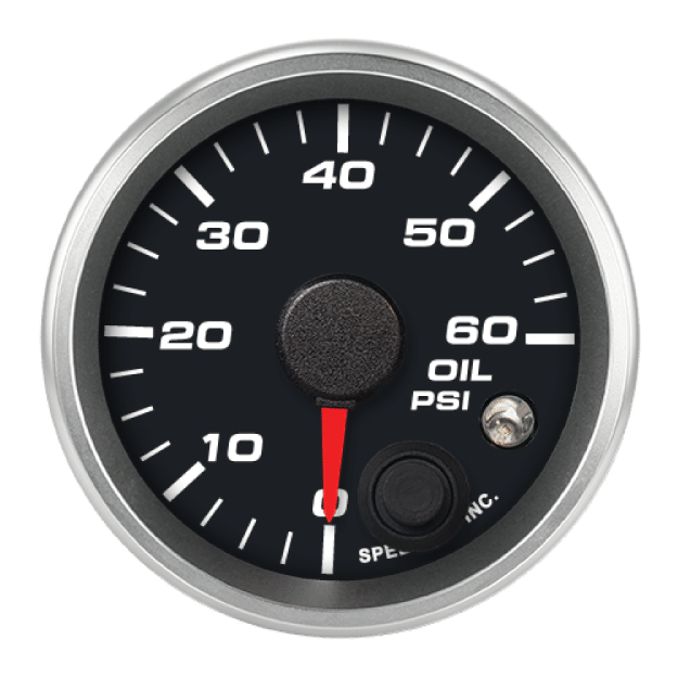 Picture of 2-1/16" Oil Pressure Gauge | 0-60 PSI | Warning Light