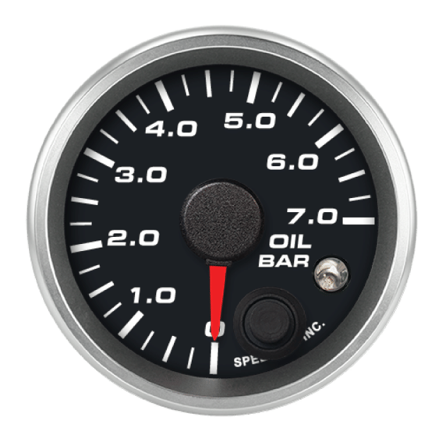Picture of 2-1/16" Oil Pressure Gauge | 0-7.0 Bar | Warning Light