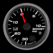 Picture of 2-5/8" Boost/Vac Gauge | 30 inHg to 10 PSI | Warning Light