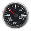 Picture of 2-5/8" Boost/Vac Gauge | 30 inHg to 15 PSI | Warning Light