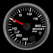 Picture of 2-5/8" Boost/Vac Gauge | 30 inHg to 20 PSI | Warning Light