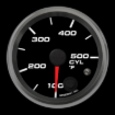 Picture of 2-5/8" Cylinder Head Temperature Gauge | 100-500°F | Warning Light