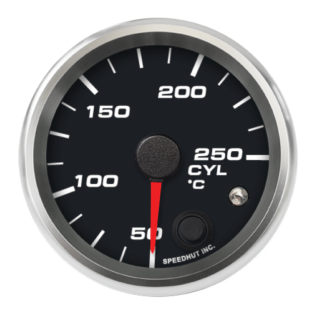 Picture of 2-5/8" Cylinder Head Temperature Gauge | 50-250°C | Warning Light
