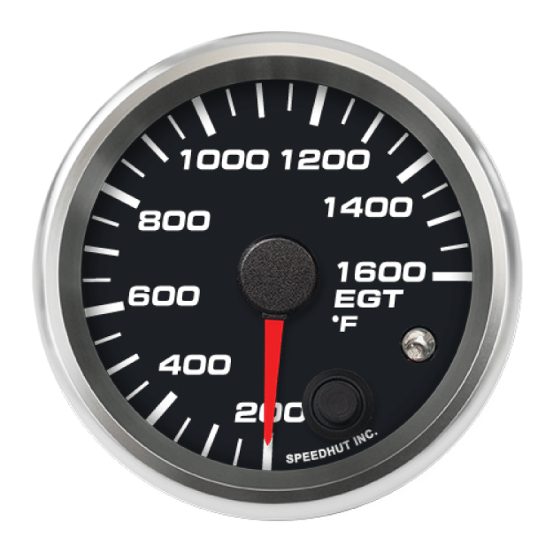 Picture of 2-5/8" EGT Temperature Gauge | 200-1600°F | Warning Light