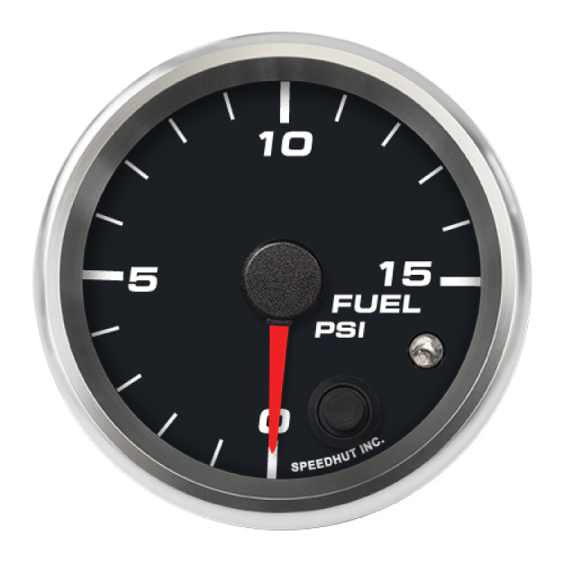 Picture of 2-5/8" Fuel Pressure Gauge | 0-15 PSI | Warning Light