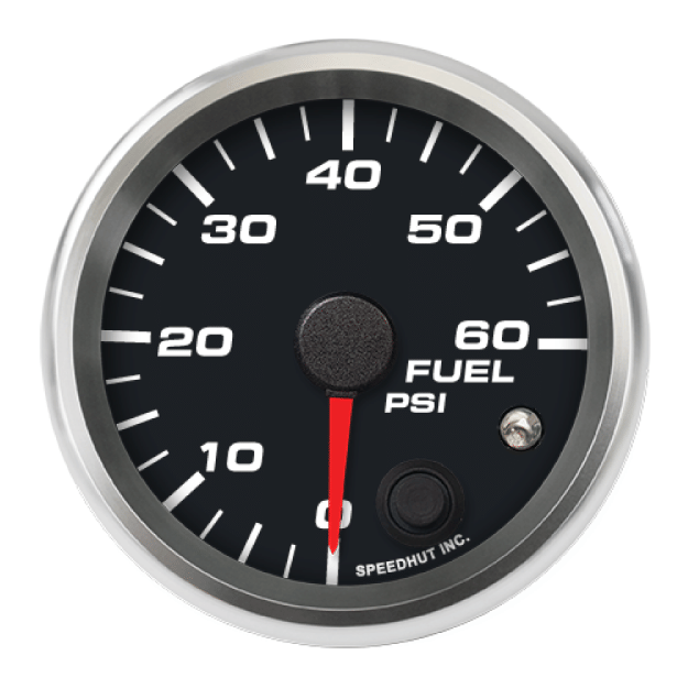 Picture of 2-5/8" Fuel Pressure Gauge | 0-60 PSI | Warning Light