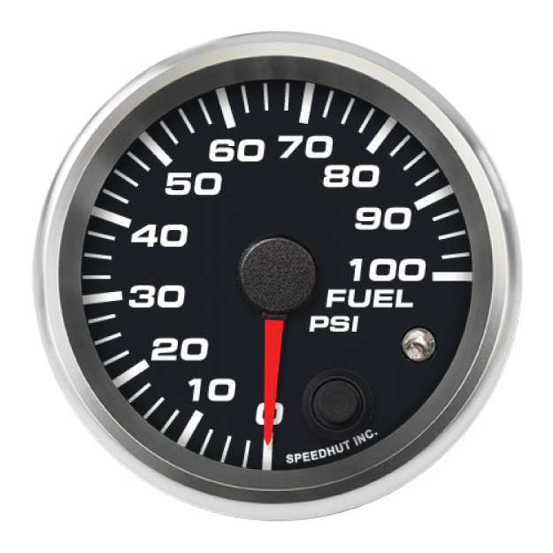 Picture of 2-5/8" Fuel Pressure Gauge | 0-100 PSI | Warning Light