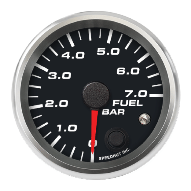 Picture of 2-5/8" Fuel Pressure Gauge | 0-7.0 Bar | Warning Light