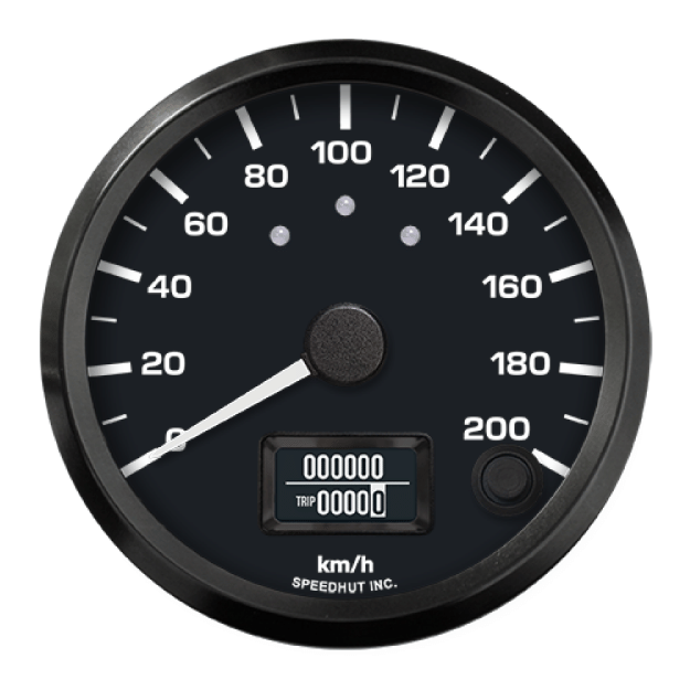Picture of 3-3/8" GPS Speedometer + TS/HB | 200 km/h | Chevy Camaro Design