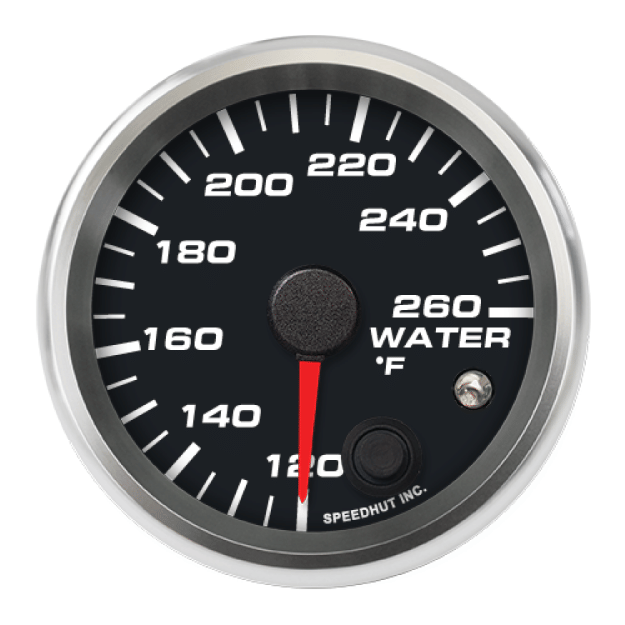 Picture of 2-5/8" Water Temperature Gauge | 120-260°F | Warning Light
