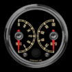 Picture of 2-5/8" Dual Gauge | Volts + Oil PSI | Chevy Tri-Five Design